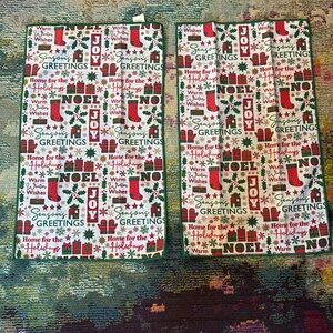 Holiday Kitchen Towels NWOT